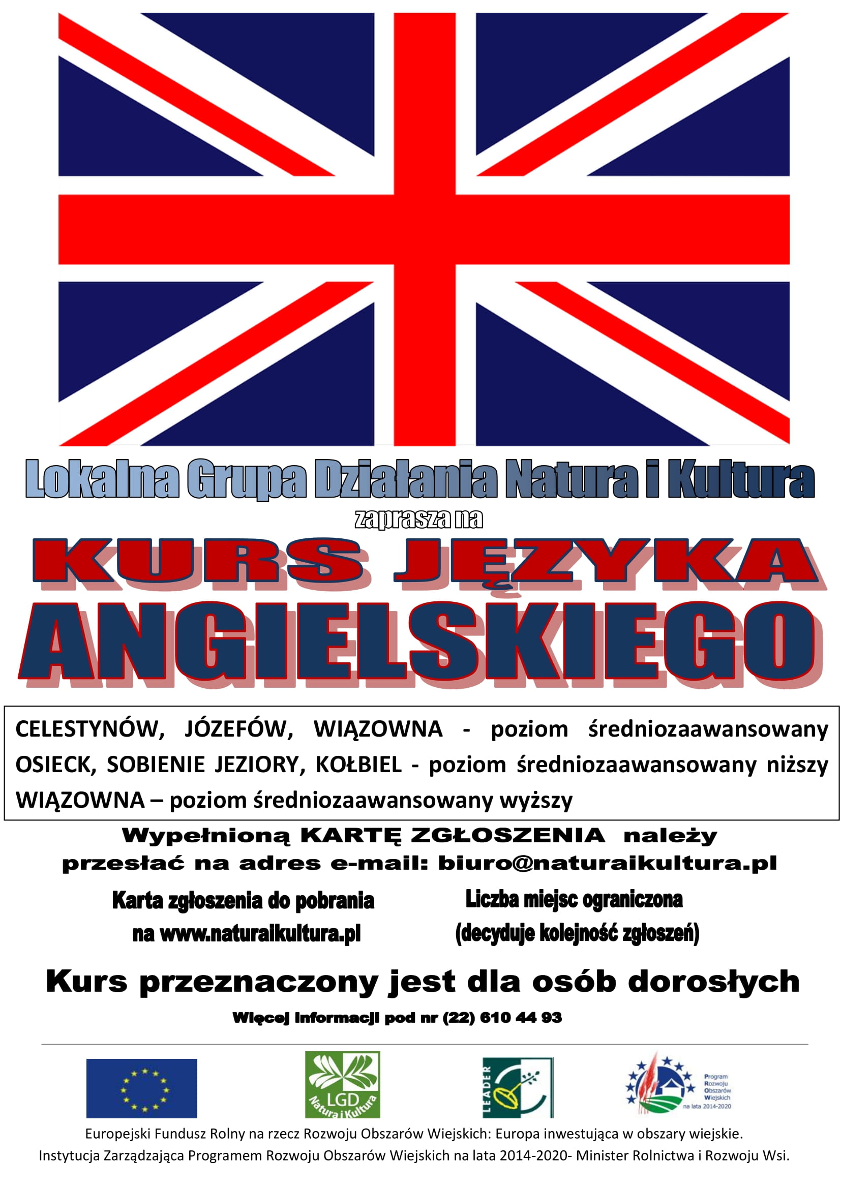 Plakat kurs angielskiego 1